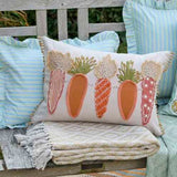 Walton & Co 35cm x 50cm Appliqued Carrot Cushion