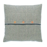 Walton & Co 43cm x 43cm Hampton Stripe Button Cushion