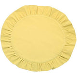 Walton & Co Circular Ruffle Edge Placemat - Butter