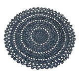 Walton & Co Crochet Paper Placemat - Ink Blue