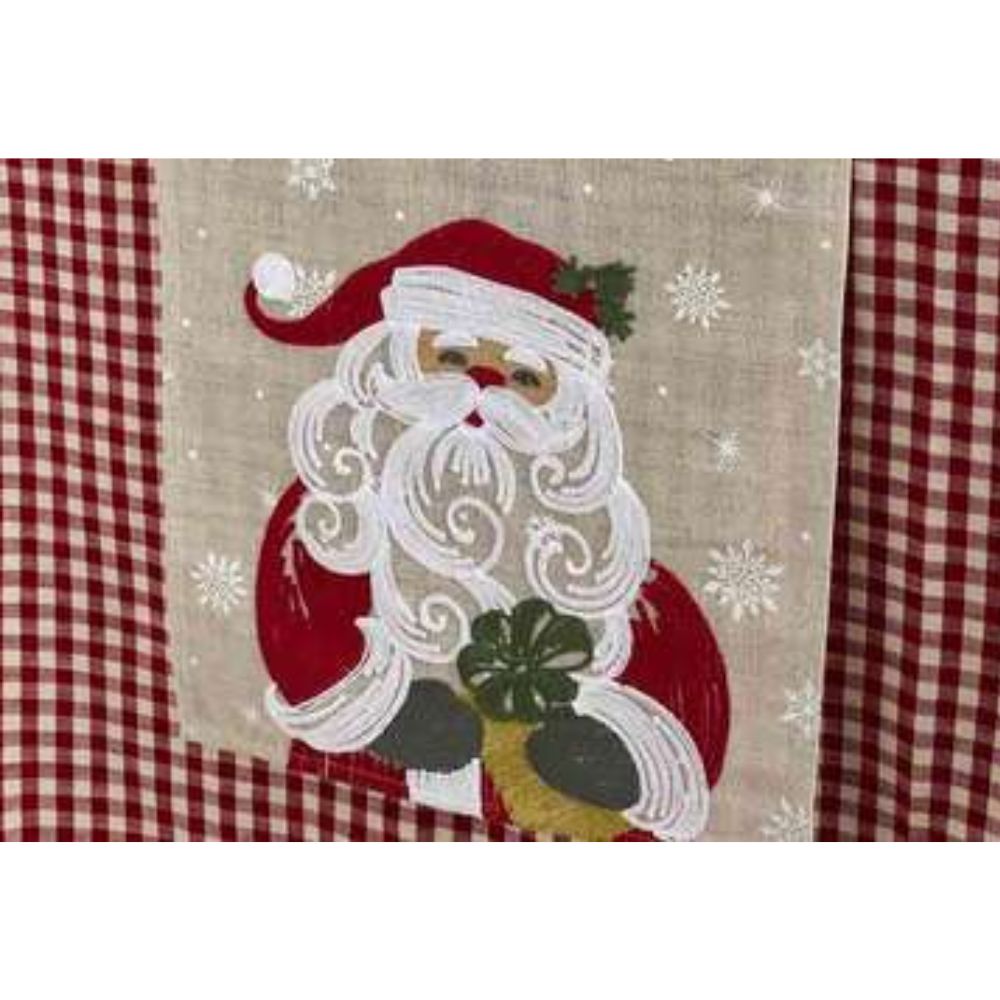 Walton & Co Embroidered Father Christmas Runner
