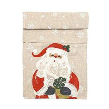 Walton & Co Embroidered Father Christmas Runner