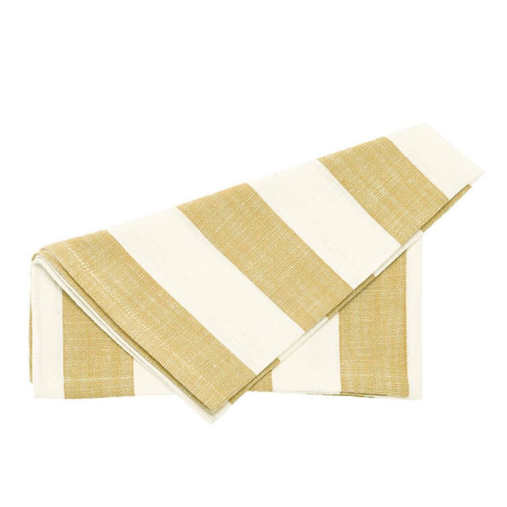Walton & Co Wide Stripe Napkin (Set Of 4) - Honeydew