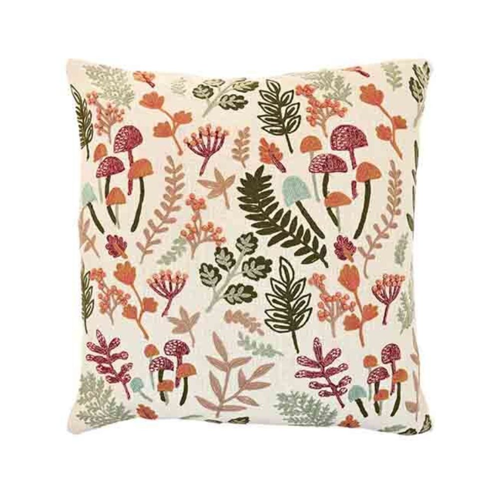 Walton & Co 43cm Embroidered Forest Glade Cushion
