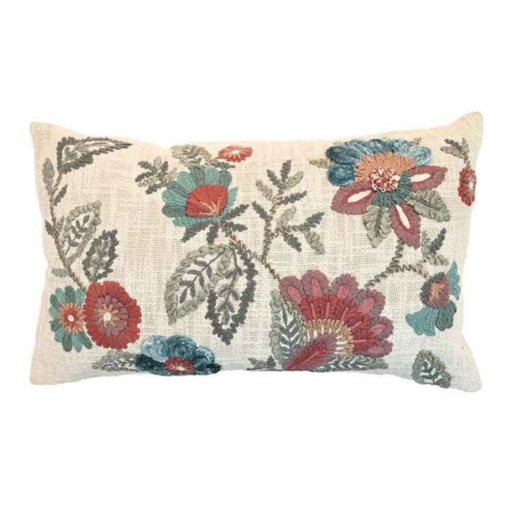 Walton & Co 50cm Embroidered Newby Cushion