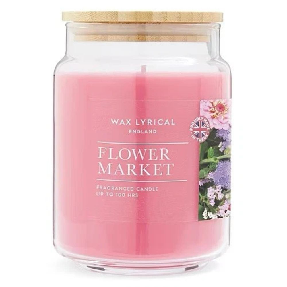 Wax Lyrical Large 475g Flower Market Jar Candle