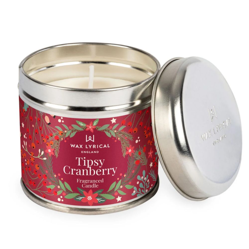 Wax Lyrical Tipsy Cranberry Tin Candle