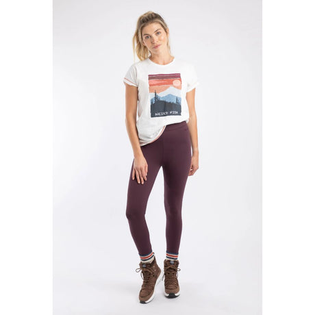 Weird Fish Lilliane High Waisted Leggings - Mulled Wine