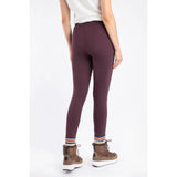 Weird Fish Lilliane High Waisted Leggings - Mulled Wine