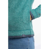 Weird Fish Ariana Full Zip Grid Fleece - Leaf Green