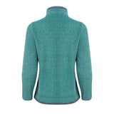 Weird Fish Ariana Full Zip Grid Fleece - Leaf Green