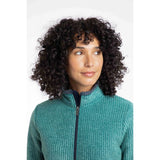 Weird Fish Ariana Full Zip Grid Fleece - Leaf Green