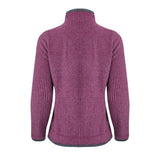 Weird Fish Ariana Full Zip Grid Fleece - Purple Wine