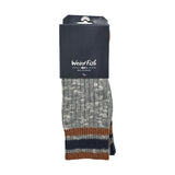 Weird Fish Fernvale Striped Boot Sock - Navy - 7/11