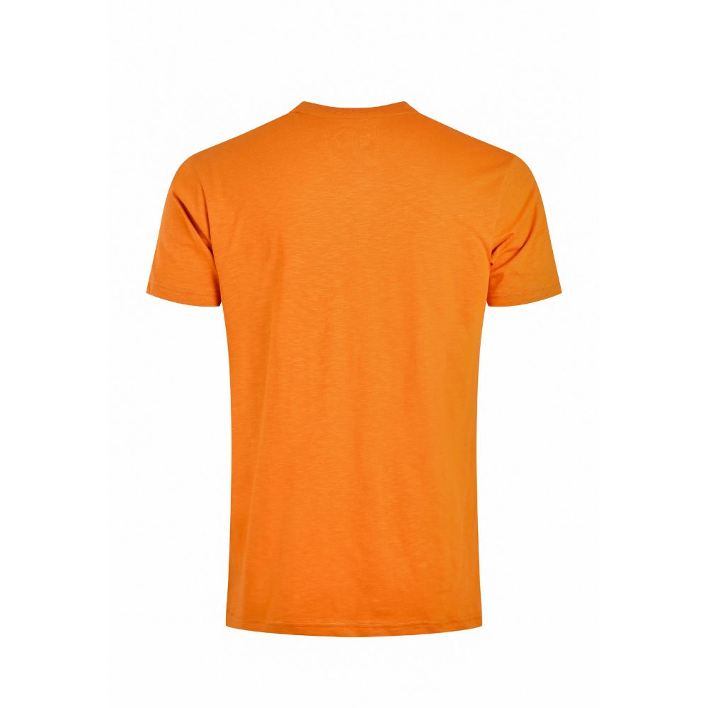 Weird Fish Fished Organic Cotton Branded T-Shirt - Brick Orange