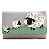 Mala Leather Valais Large Tri Fold Purse