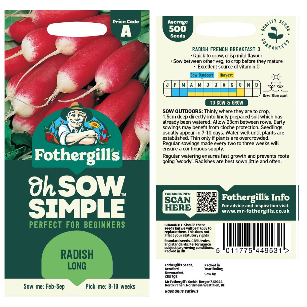 Fothergills Oh Sow Simple Long Raddish
