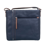 Mala Leather Orta Large Navy  Cross Body Bag