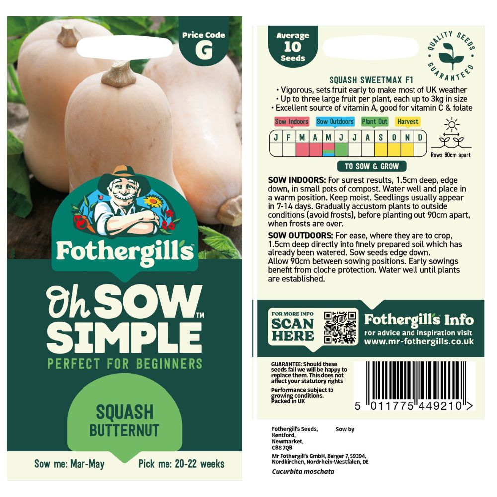 Fothergills Oh Sow Simple Butternut Squash