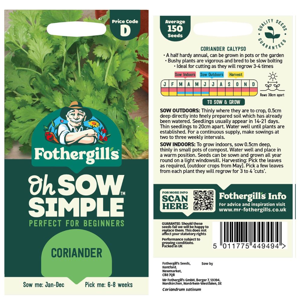 Fothergills Oh Sow Simple Calypso Coriander
