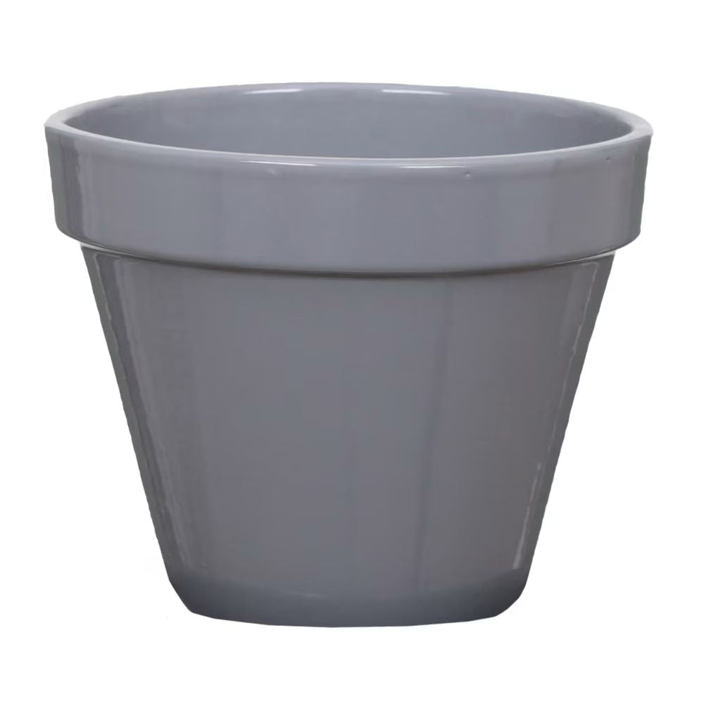 Woodlodge 12cm Hamburg Glazed Pot - Grey