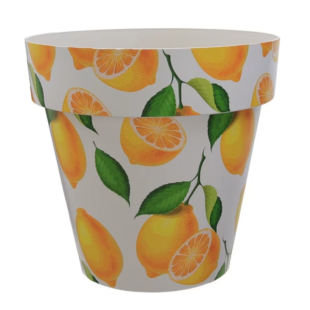 Woodlodge 28cm Jazz Lemons Plastic Pot