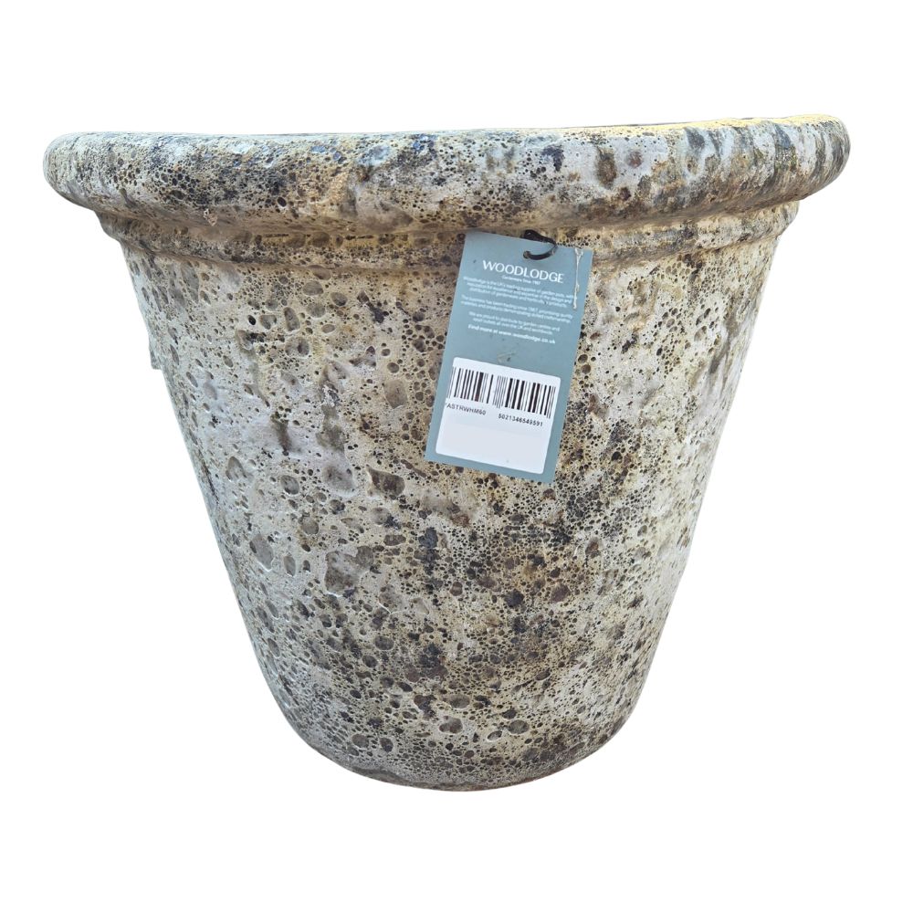 Woodlodge 55cm Stack Ancient Relic Pot - White