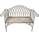 Woodlodge Clarence Metal Bench - Grey