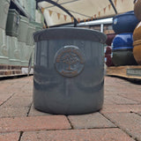 Woodlodge 31cm Edmond Heritage Glazed Lipped Garden Pot - Stone Blue