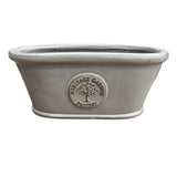 Woodlodge 43cm Edotro Glazed Trough Pot - Cream