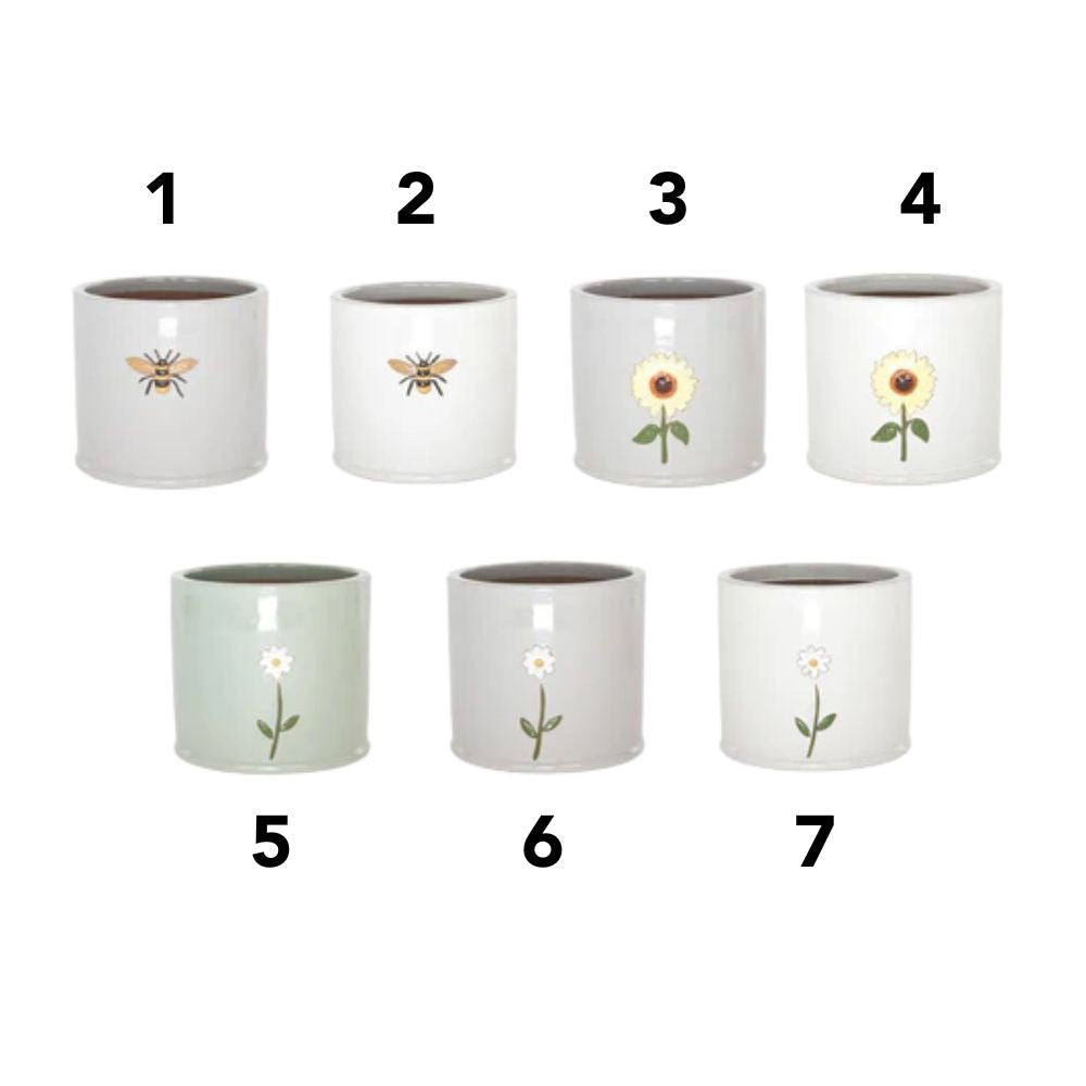 Woodlodge 29cm Wisteria Glazed Pot (Choice of 6)