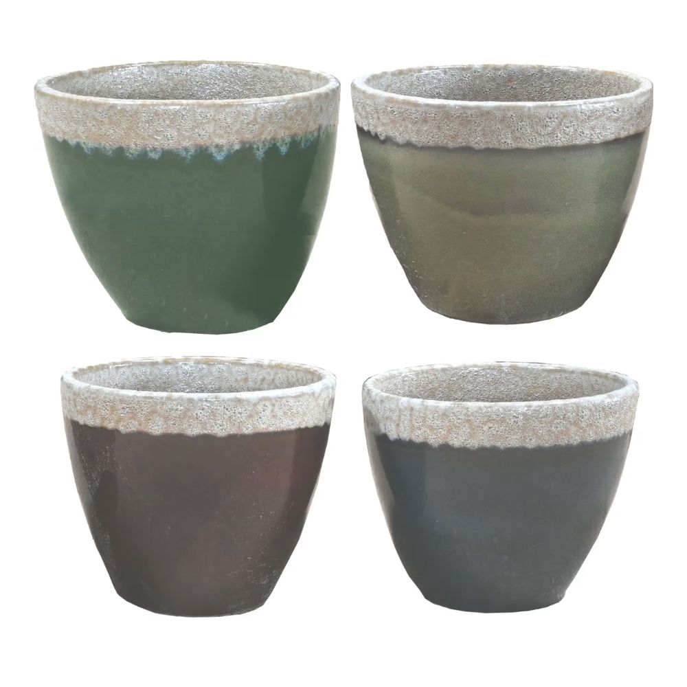 Woodlodge 31cm Deisgn 5 Island Glazed Pot - (Choice of 4)