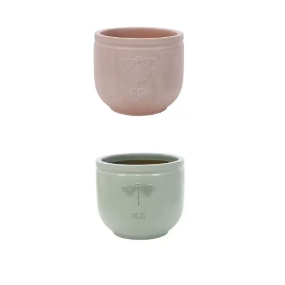 Woodlodge 18cm RHS Wildflife Dragonfly Terracotta Pot - (Choice of 2)