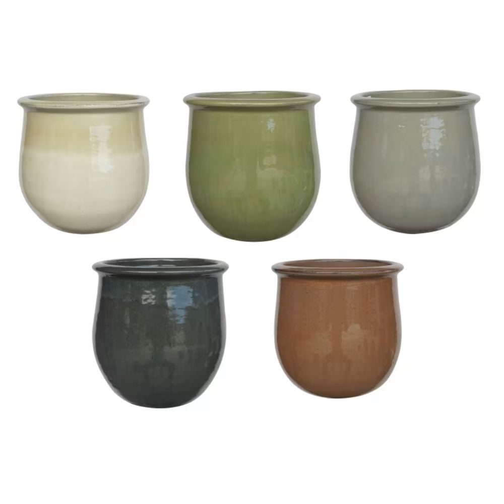 Woodlodge 39cm Sumba Glazed Pot - (Choice of 5)