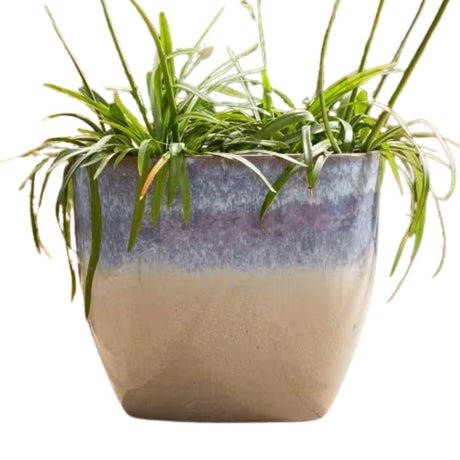 Woodlodge 70cm Dijon Glazed Pot - Blue