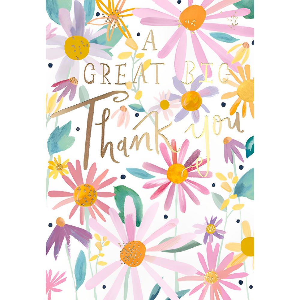 Woodmansterne Great Big Flower Thank You Card
