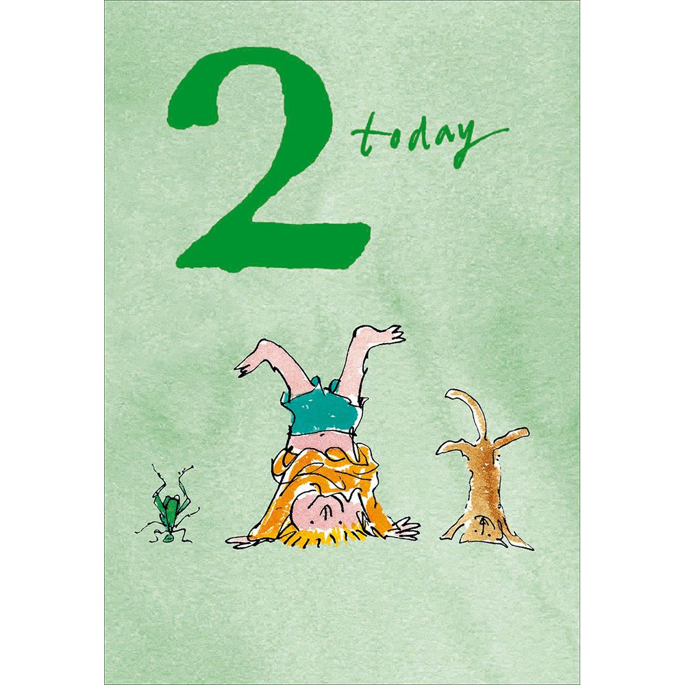 Woodmansterne 2nd Boy Handstand Birthday Card