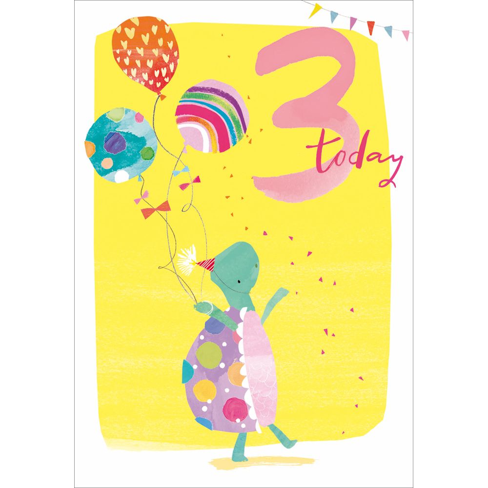 Woodmansterne 3rd Party Turtle Birthday Card