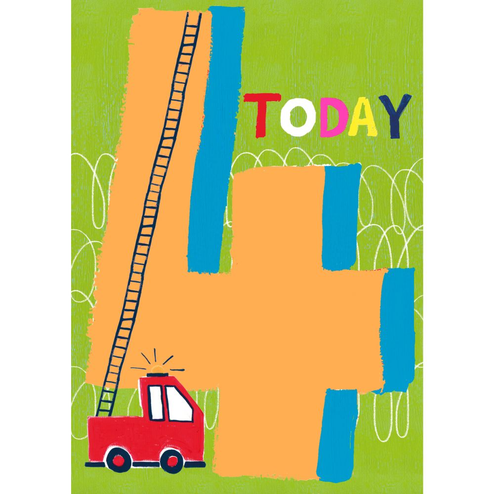 Woodmansterne 4 Today Truck Birthday Card