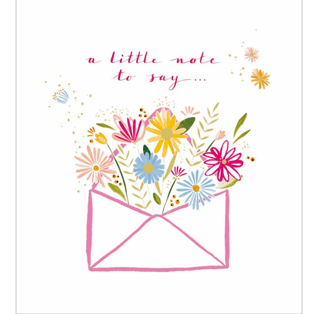 Woodmansterne A Little Note to Say Thank You Card