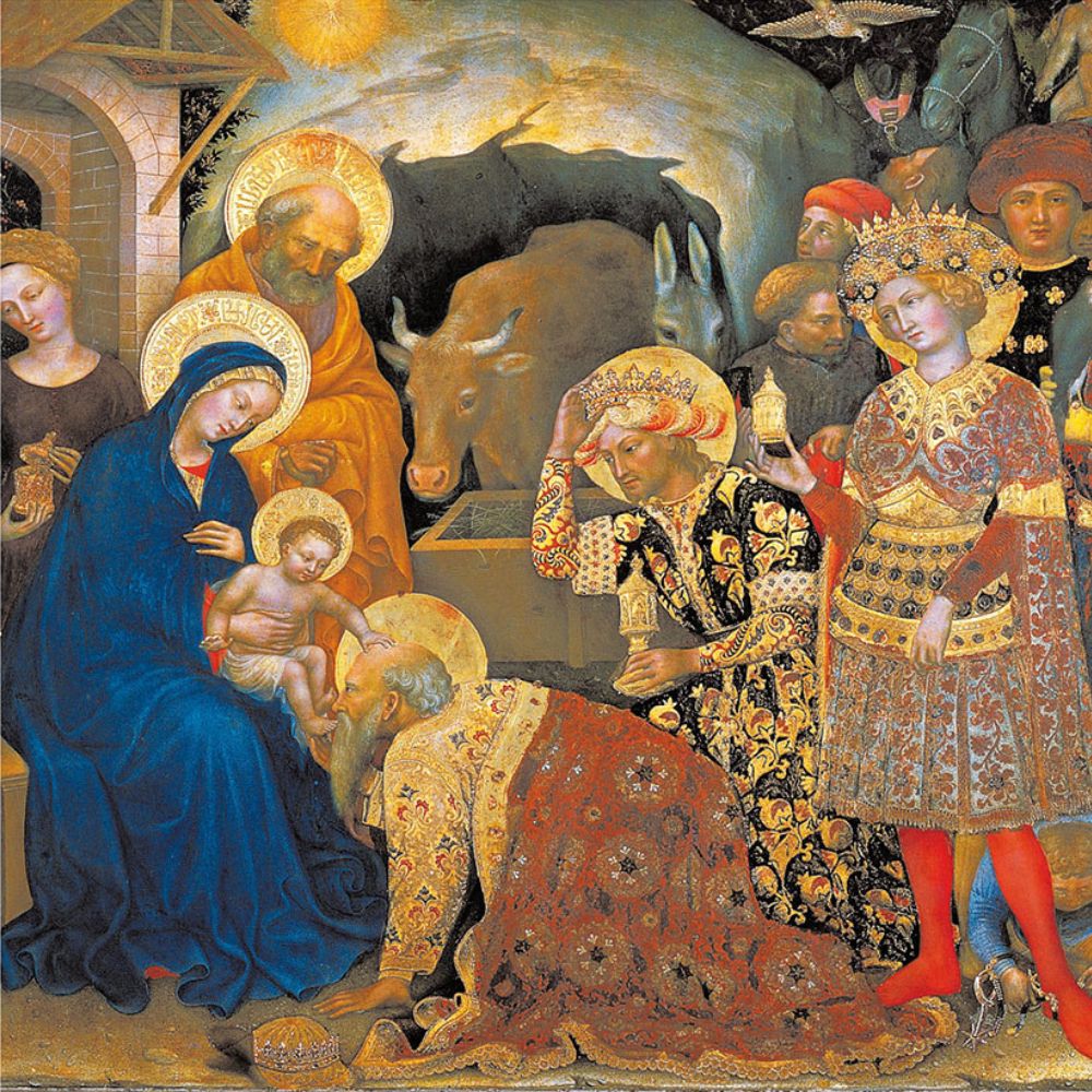 Woodmansterne Adoration of the Magi 1423 Christmas Card