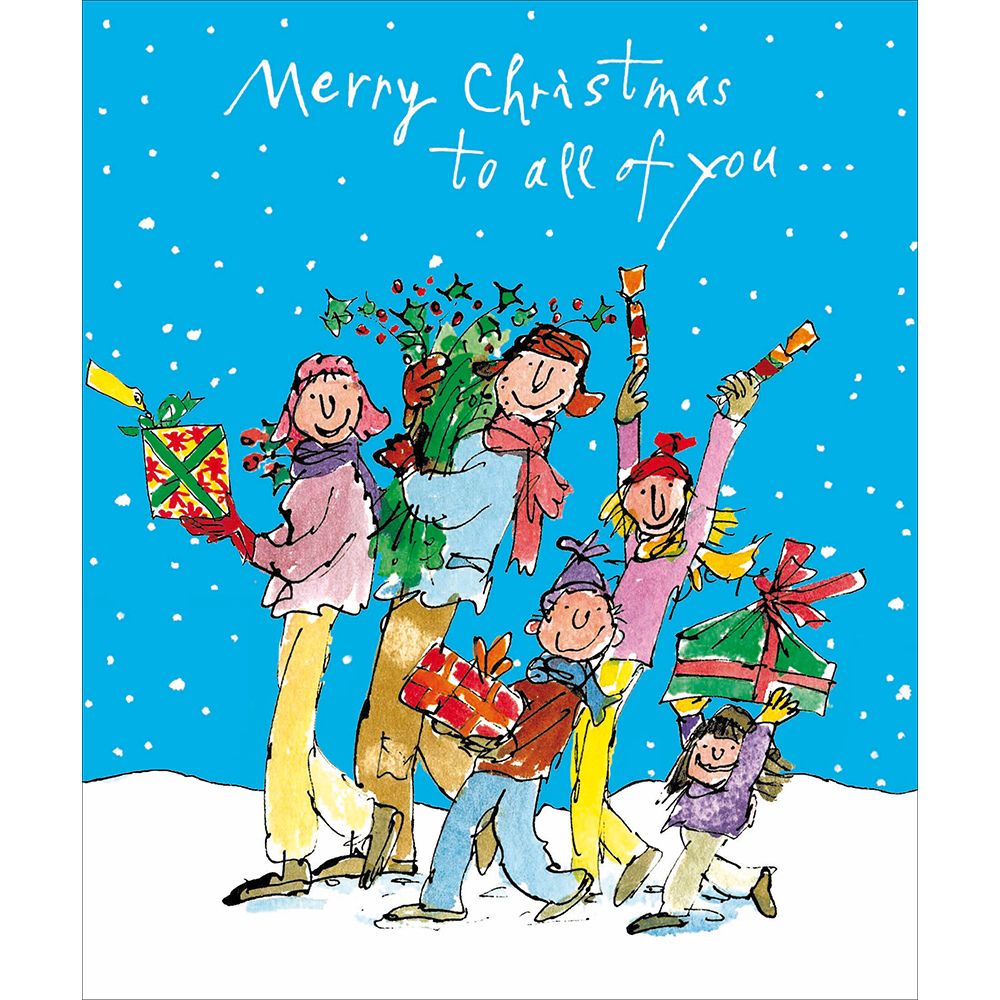 Woodmansterne All of You Family Gathering Christmas Card