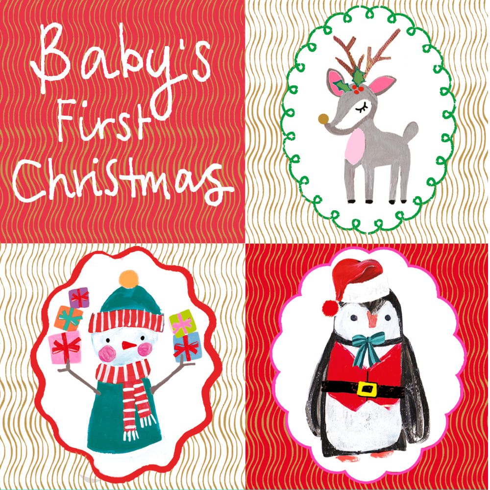 Woodmansterne Baby's First Characters Christmas Card