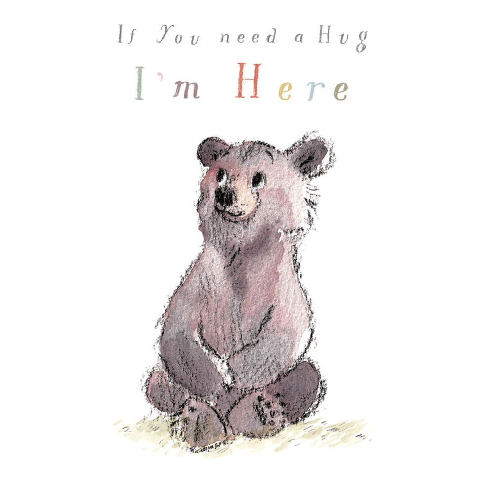 Woodmansterne Bear Hug Sympathy Card