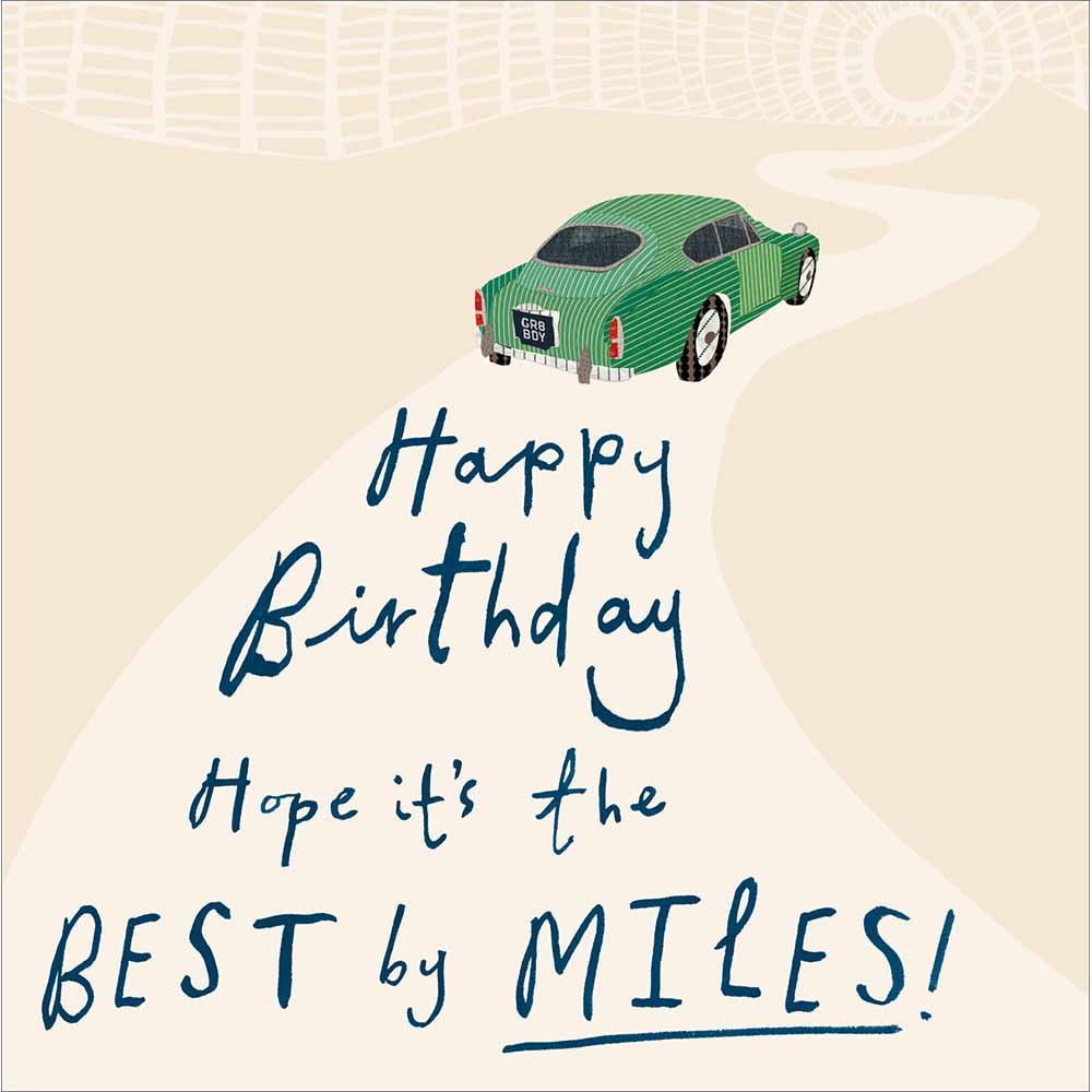 Woodmansterne Best by Miles Birthday Card