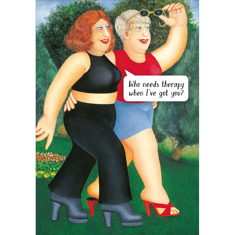 Woodmansterne Big Walk Big Talk Funny Blank Card