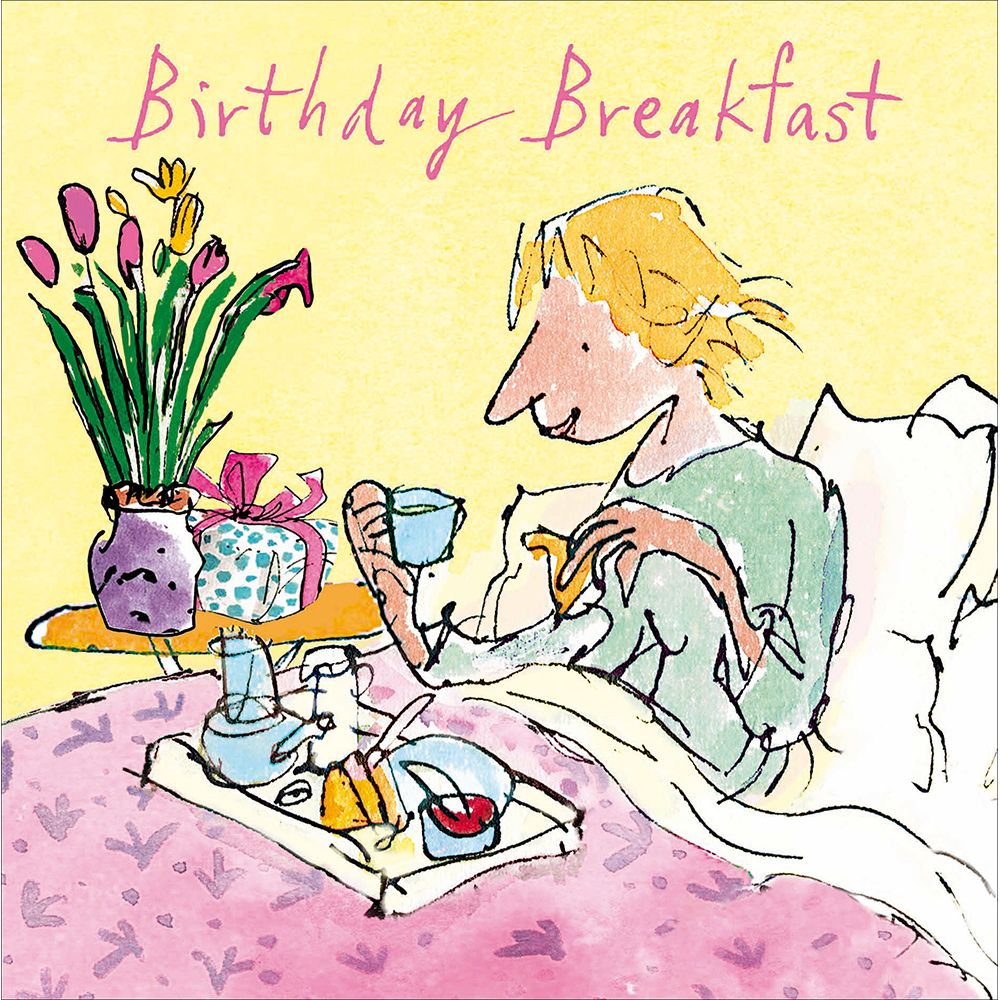 Woodmansterne Breakfast in Bed Birthday Card