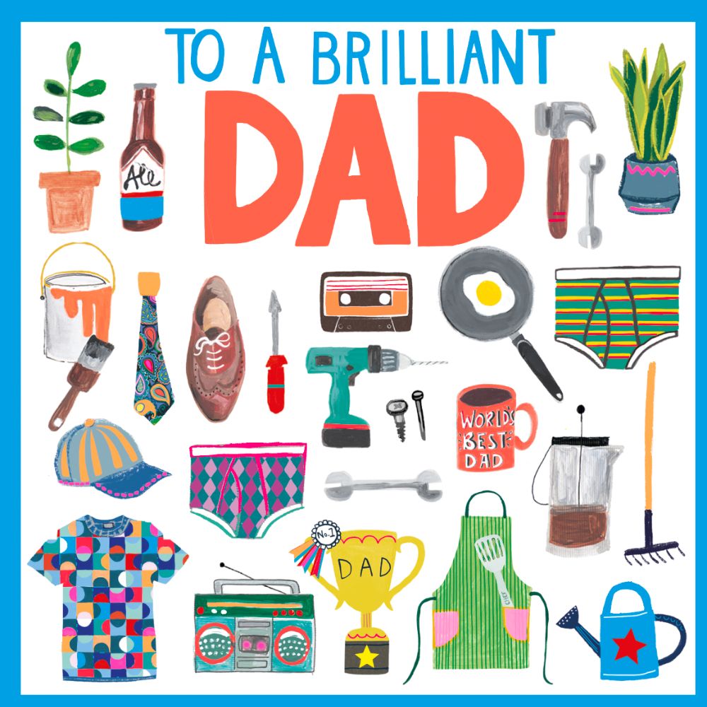 Woodmansterne Brilliant Dad Icons Father's Day Card