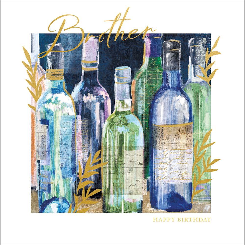 Woodmansterne Brother Wine Celler Birthday Card