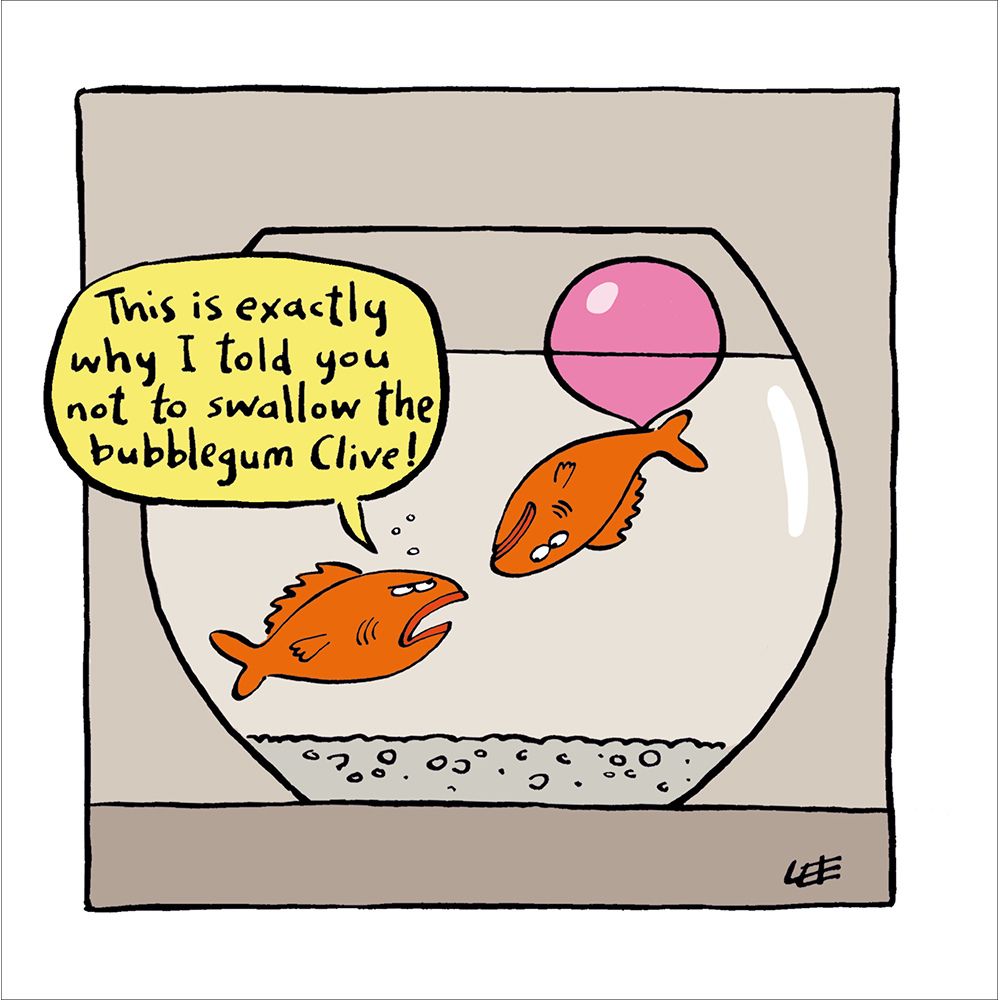 Woodmansterne Bubblegum Capers Funny Blank Card